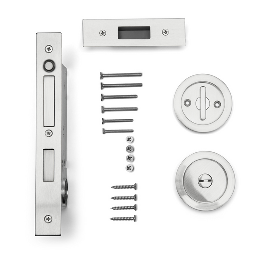 Samson - Privacy Pocket Door Set – Explore Hardware Samson - Privacy Pocket Door Set – Explore Hardware