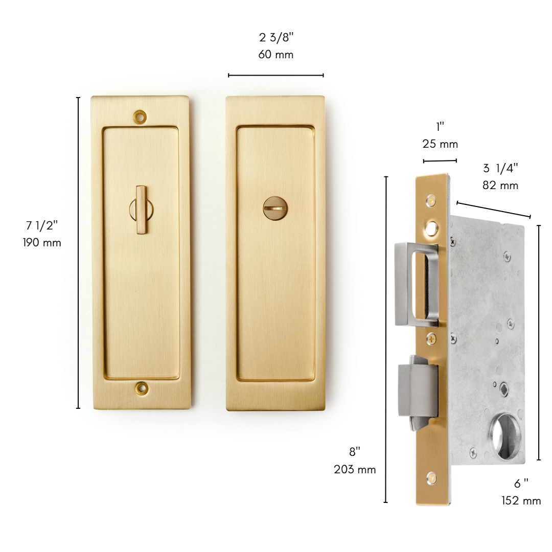 Preston - Privacy Pocket Door Set – Explore Hardware